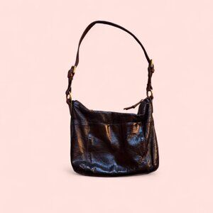 Black patent Hobo International Charlie purse